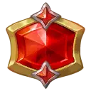 Red Gem Badge - PNG