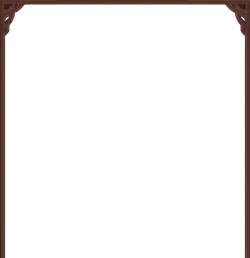 Brown Border Black Background - decorative - PNG Images