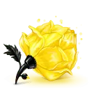 Golden Rose - yellow - PNG Images