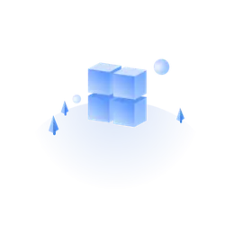 Blue Cubes Combination - minimalism - No Watermark PNG