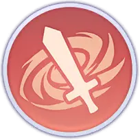 Red Shield Sword Badge - red - Free PNG