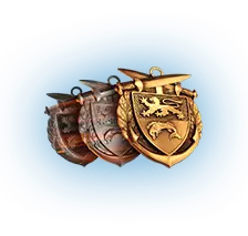 Golden Shield Medal - gold - Free Download PNG
