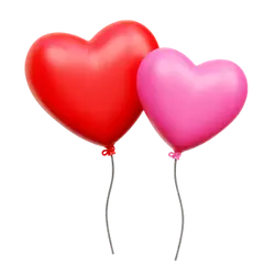 Heart Balloons - red - pink - PNG Images