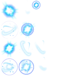 Galaxy - star system - blue - PNG