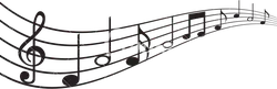 Musical Notes on Staff - Free PNG