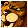 Lion Head - comic - No Watermark PNG