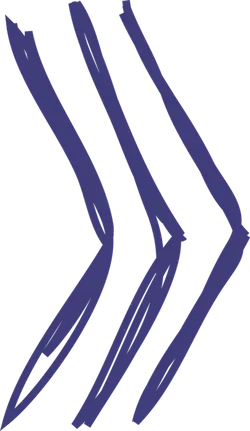 Three Arrows Logo - purple - No Background PNG