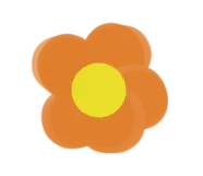 Petunia - orange - Free Download PNG