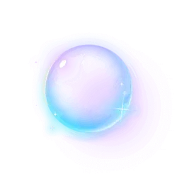 Colorful Soap Bubble - shining - Transparent Layer PNG
