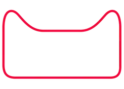 Cat Head Shape Pattern - simple - No Background PNG