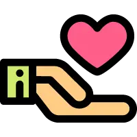 Heart Hand Icon - symbol - High Resolution PNG