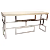 Metal Frame Desk - industrial office furniture - PNG