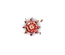 Red Snowflake Pattern - red - Transparent Background PNG