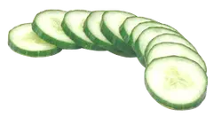 Cucumber Slices - fresh - No Watermark PNG