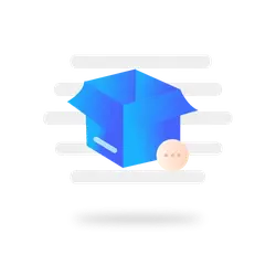 Blue Box - package box - Free Download PNG