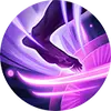 Skateboarder in Purple Light Halo - sport - Transparent Layer PNG