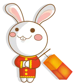 Rabbit in Red Clothing - Designer's Pick PNG
