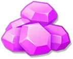 Purple Crystal Ore - gem - PNG