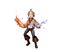 Fire and Lightning Youth - magic - High Resolution PNG
