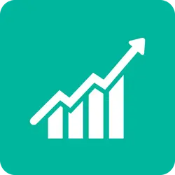 Upward Arrow Bar Chart - trend - High Resolution PNG