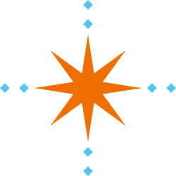 Star Pattern - orange - symmetry - PNG