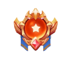 Star Badge - red - gem - Lossless PNG