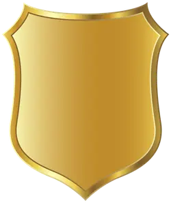 Gold Shield - logo - emblem - Transparent Background PNG