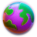 Colorful Spherical Pattern - modern art - Lossless PNG