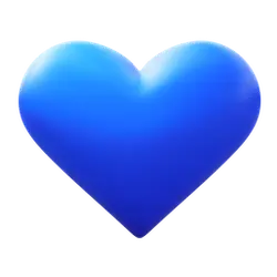 Blue Heart - shape - PNG Images