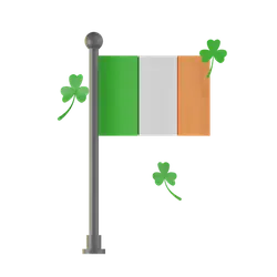 Clover Flag - green - No Background PNG