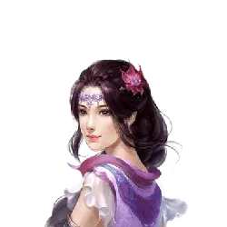 Purple-Haired Fairy - long hair - fairy - Free PNG