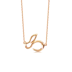 Rabbit Shape Necklace - necklace - High Resolution PNG