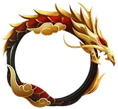 Dragon Pattern - gold - decorative - Free Download PNG