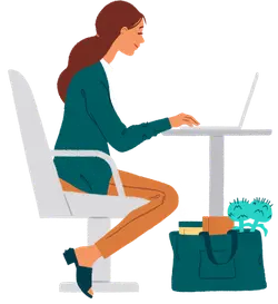 Office Woman - handbag - No Watermark PNG