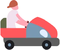 Person Driving a Go-Kart - person - Transparent Background PNG