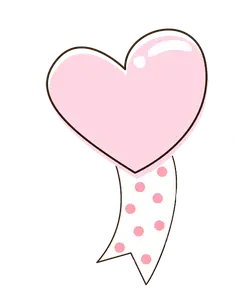 Pink Heart Ribbon - ribbon - Transparent Background PNG