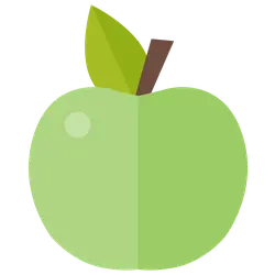 Apple - stem - leaf - Transparent Background PNG