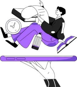 Purple Cartoon Character - creative - High Resolution PNG