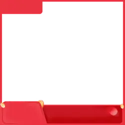 Red Border Black Background - border - red - Transparent Layer PNG