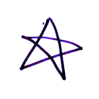 Pentagram - symbol - purple - Free Download PNG