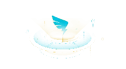 Blue Lightning Wing Logo - technology - High Resolution PNG