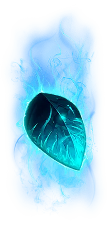 Blue Flame Heart Gemstone - magic - High Resolution PNG