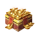 Gold Treasure Box - red envelope - No Background PNG
