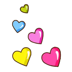 Colorful Heart Pattern - multicolor - Free Download PNG