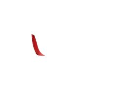 Red Crescent Moon - red - PNG