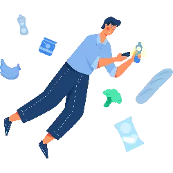 Man with Phone - shopping - High Resolution PNG
