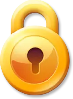 Gold Lock - encryption - High Resolution PNG