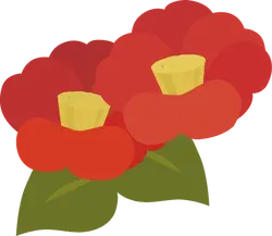 Camellia - red - nature - High Resolution PNG