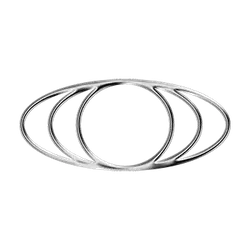 Silver Ellipse Rings - simple - No Watermark PNG