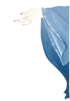 Blue Robe Hand - hand - Transparent Layer PNG